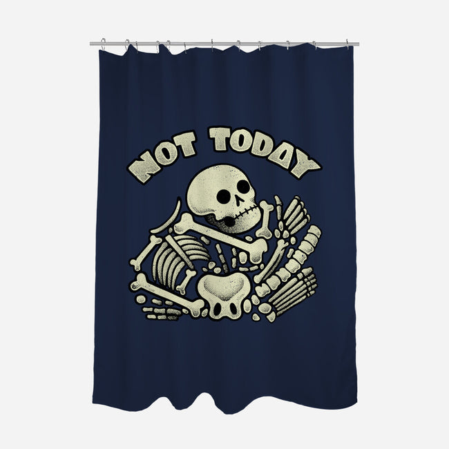 Not Today Skeleton-None-Polyester-Shower Curtain-tobefonseca