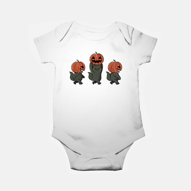 Halloween Pumpkin Kittens-Baby-Basic-Onesie-tobefonseca