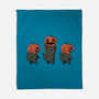 Halloween Pumpkin Kittens-None-Fleece-Blanket-tobefonseca