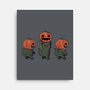 Halloween Pumpkin Kittens-None-Stretched-Canvas-tobefonseca