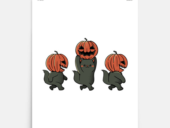 Halloween Pumpkin Kittens