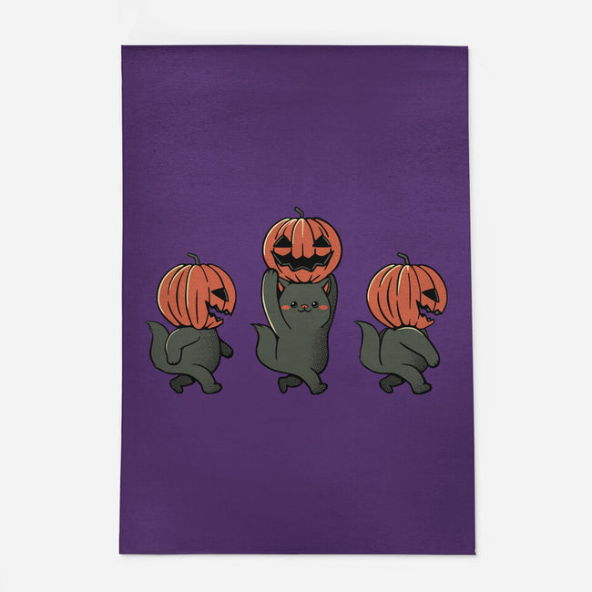 Halloween Pumpkin Kittens-None-Indoor-Rug-tobefonseca