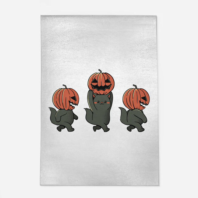 Halloween Pumpkin Kittens-None-Indoor-Rug-tobefonseca