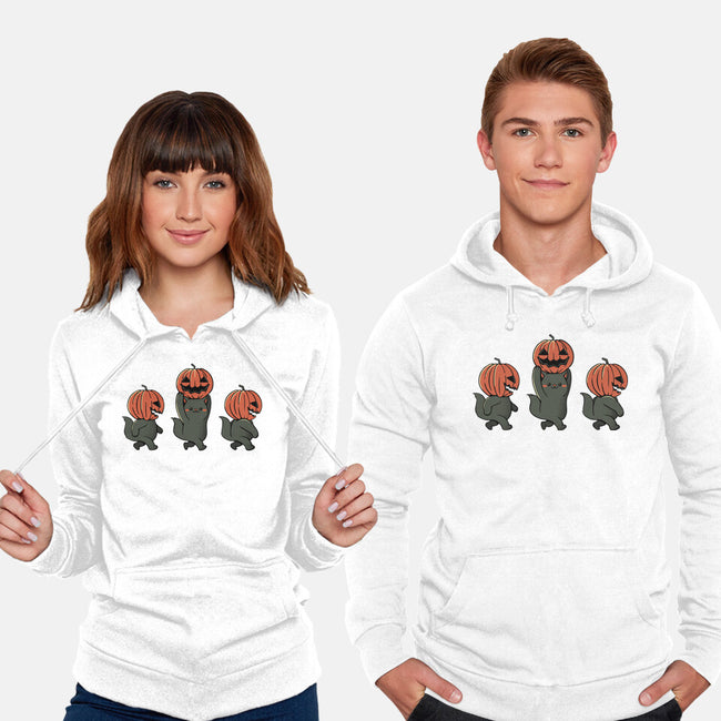 Halloween Pumpkin Kittens-Unisex-Pullover-Sweatshirt-tobefonseca