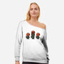 Halloween Pumpkin Kittens-Womens-Off Shoulder-Sweatshirt-tobefonseca