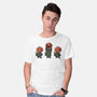 Halloween Pumpkin Kittens-Mens-Basic-Tee-tobefonseca