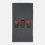 Halloween Pumpkin Kittens-None-Beach-Towel-tobefonseca