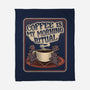 Coffee Morning Ritual Cats-None-Fleece-Blanket-tobefonseca