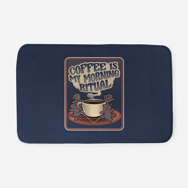 Coffee Morning Ritual Cats-None-Memory Foam-Bath Mat-tobefonseca