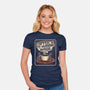 Coffee Morning Ritual Cats-Womens-Fitted-Tee-tobefonseca