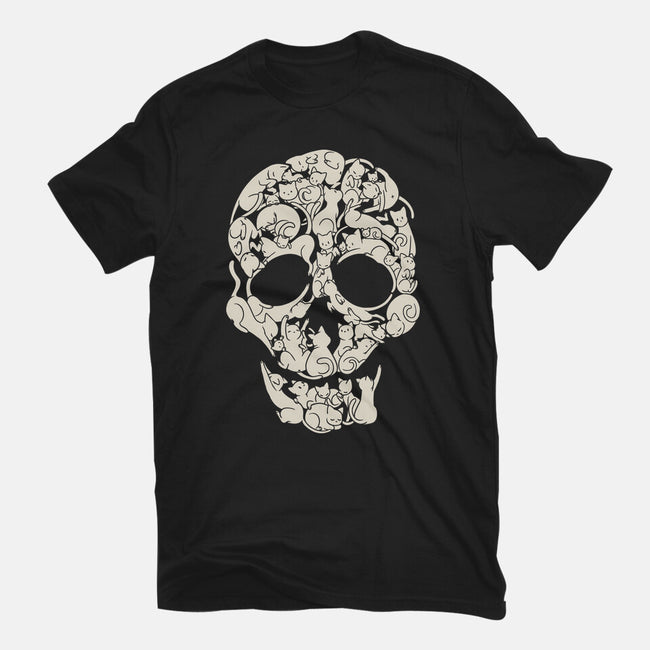 Cat Skeleton Skull-Unisex-Basic-Tee-tobefonseca