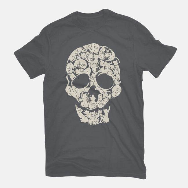 Cat Skeleton Skull-Womens-Fitted-Tee-tobefonseca