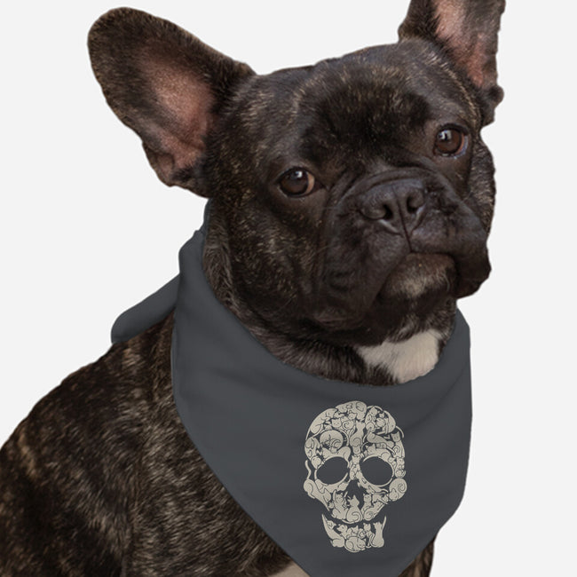 Cat Skeleton Skull-Dog-Bandana-Pet Collar-tobefonseca