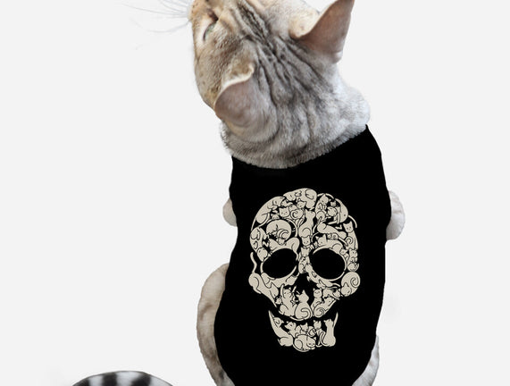 Cat Skeleton Skull