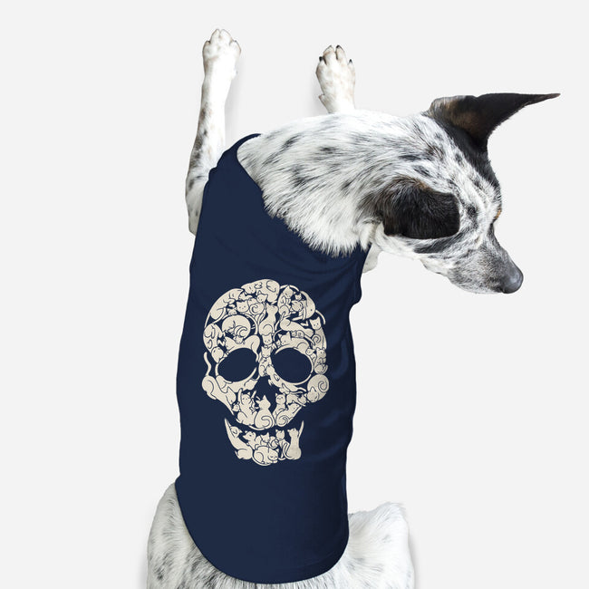 Cat Skeleton Skull-Dog-Basic-Pet Tank-tobefonseca