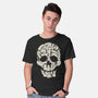 Cat Skeleton Skull-Mens-Basic-Tee-tobefonseca