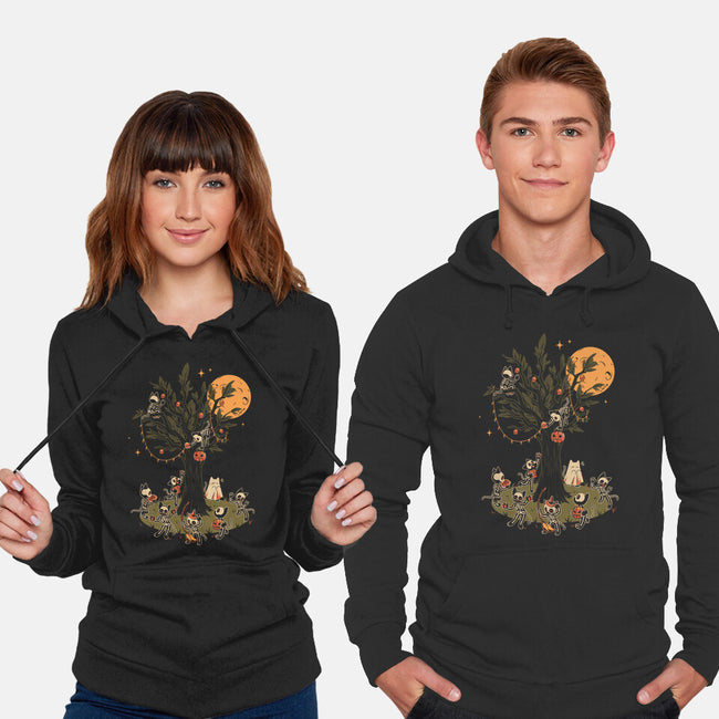 Black Cats Tree-Unisex-Pullover-Sweatshirt-tobefonseca