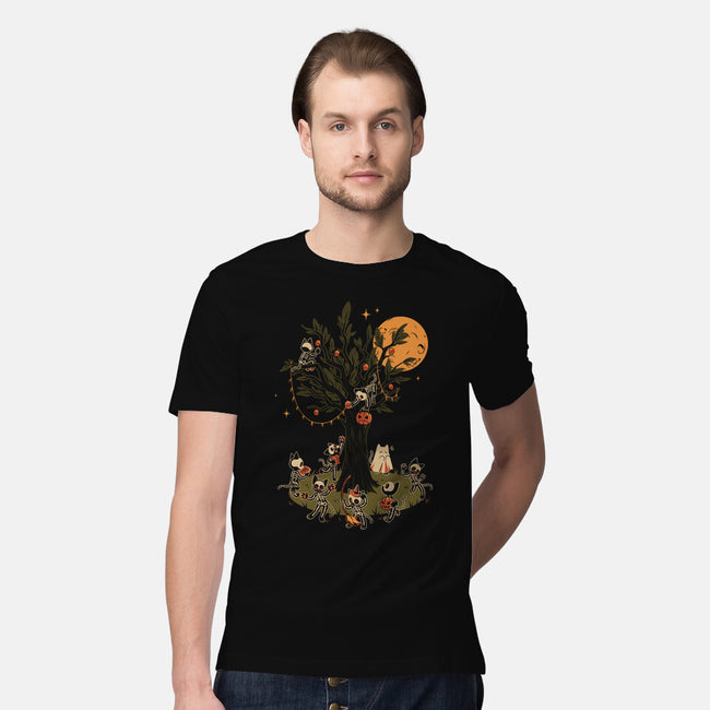 Black Cats Tree-Mens-Premium-Tee-tobefonseca