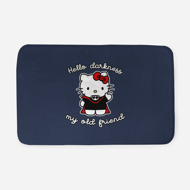 Hello Darkness My Old Friend-None-Memory Foam-Bath Mat-SubBass49