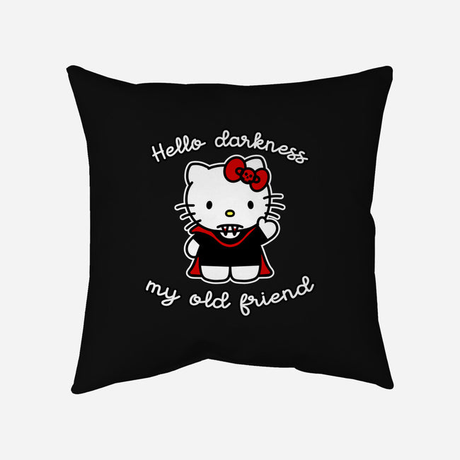 Hello Darkness My Old Friend-None-Non-Removable Cover w Insert-Throw Pillow-SubBass49