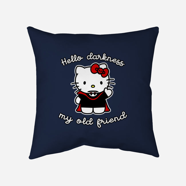 Hello Darkness My Old Friend-None-Non-Removable Cover w Insert-Throw Pillow-SubBass49