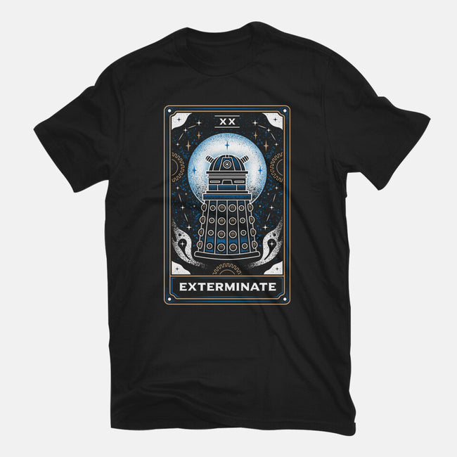 Exterminate Tarot Card-Mens-Heavyweight-Tee-Logozaste