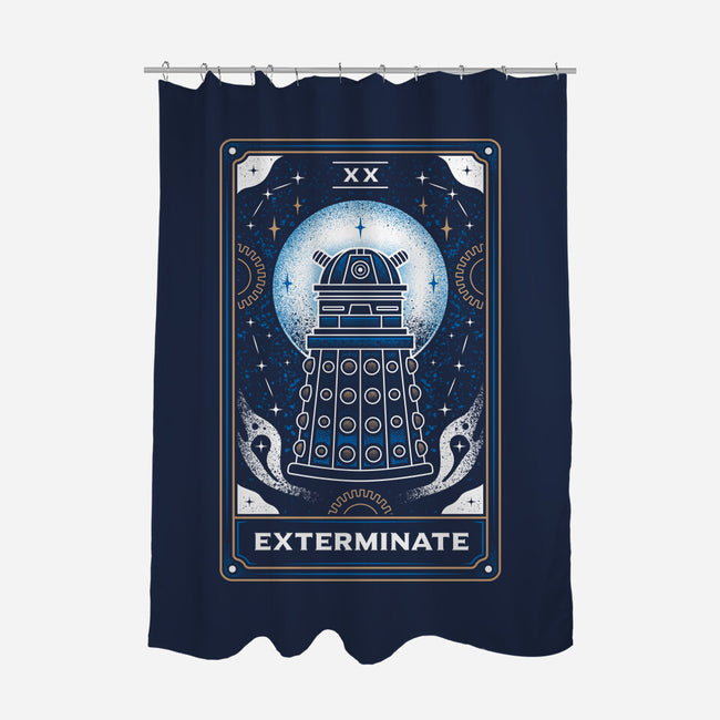 Exterminate Tarot Card-None-Polyester-Shower Curtain-Logozaste