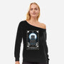 Exterminate Tarot Card-Womens-Off Shoulder-Sweatshirt-Logozaste