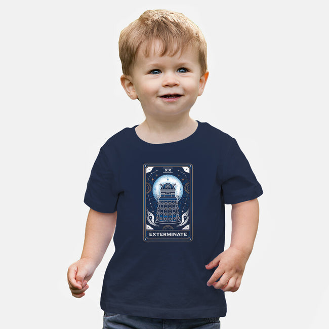 Exterminate Tarot Card-Baby-Basic-Tee-Logozaste