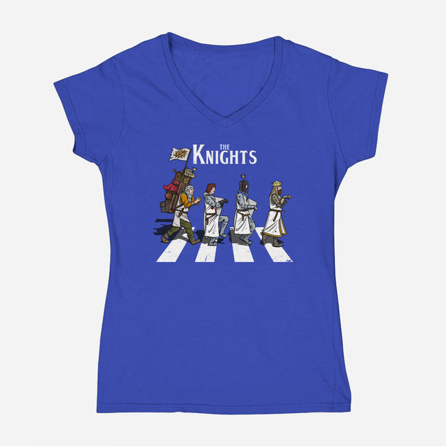 The Knights-Womens-V-Neck-Tee-drbutler