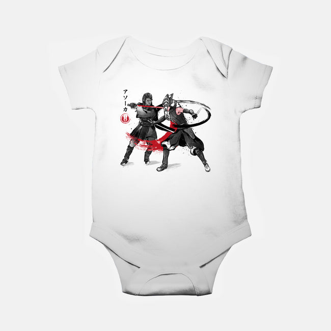 The Final Lesson Sumi-e-Baby-Basic-Onesie-DrMonekers