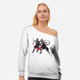 The Final Lesson Sumi-e-Womens-Off Shoulder-Sweatshirt-DrMonekers