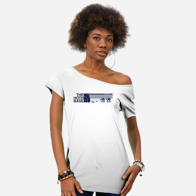 The Hoth Base-Womens-Off Shoulder-Tee-kg07