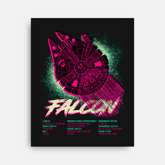 Falcon Technical Specs-None-Stretched-Canvas-Tronyx79