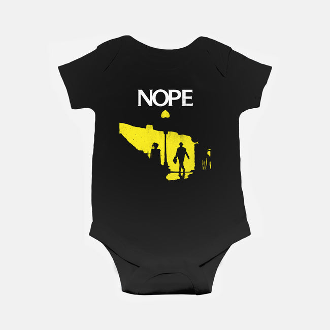 Possessed Nope-Baby-Basic-Onesie-rocketman_art