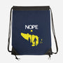 Possessed Nope-None-Drawstring-Bag-rocketman_art