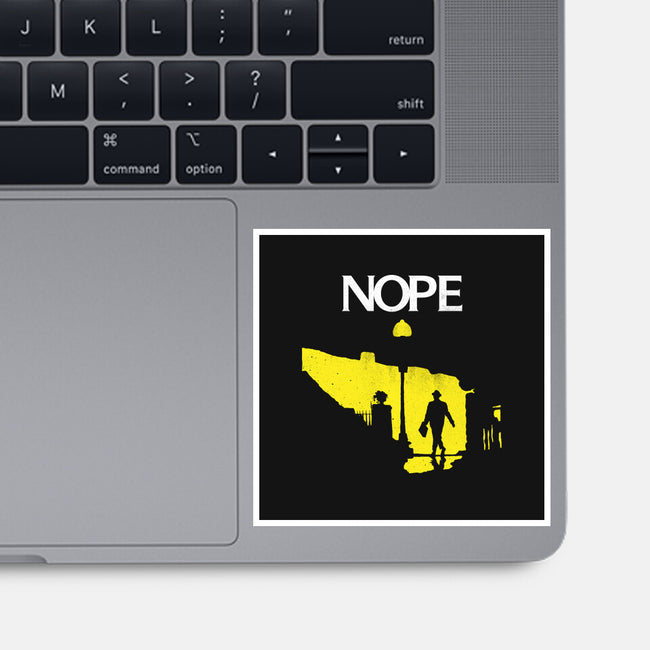 Possessed Nope-None-Glossy-Sticker-rocketman_art