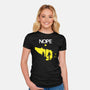 Possessed Nope-Womens-Fitted-Tee-rocketman_art