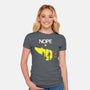 Possessed Nope-Womens-Fitted-Tee-rocketman_art