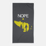 Possessed Nope-None-Beach-Towel-rocketman_art