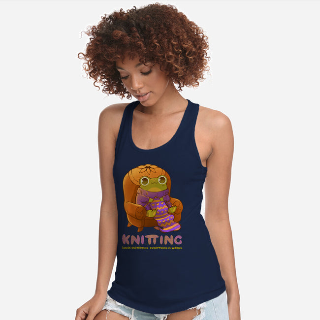 Do Not Destroy Anything-Womens-Racerback-Tank-ricolaa