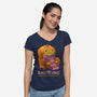 Do Not Destroy Anything-Womens-V-Neck-Tee-ricolaa