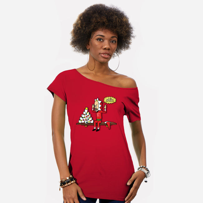 The Great Elfholio-Womens-Off Shoulder-Tee-Boggs Nicolas