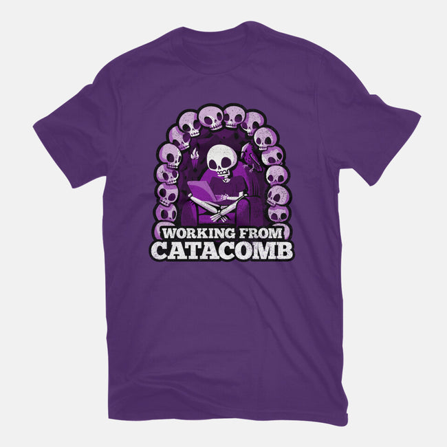 Working From Catacomb-Mens-Basic-Tee-Aarons Art Room