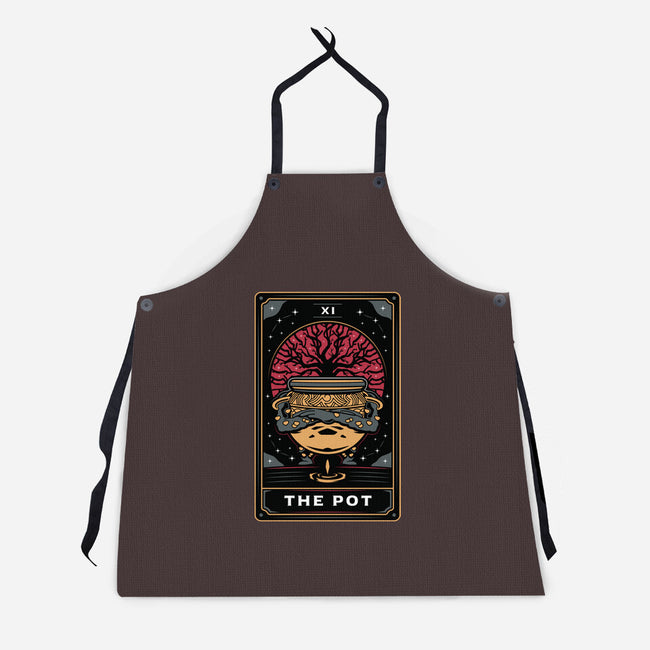 The Pot Tarot Card-Unisex-Kitchen-Apron-Logozaste