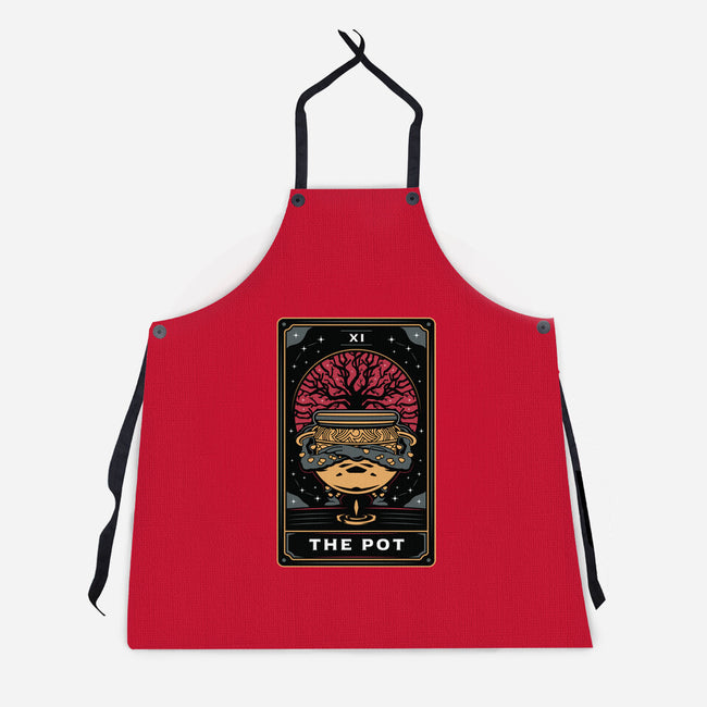 The Pot Tarot Card-Unisex-Kitchen-Apron-Logozaste