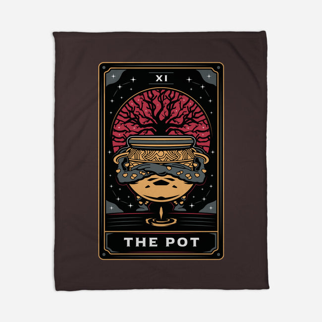 The Pot Tarot Card-None-Fleece-Blanket-Logozaste