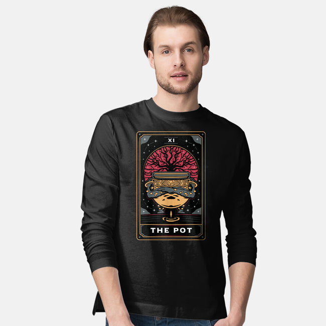 The Pot Tarot Card-Mens-Long Sleeved-Tee-Logozaste