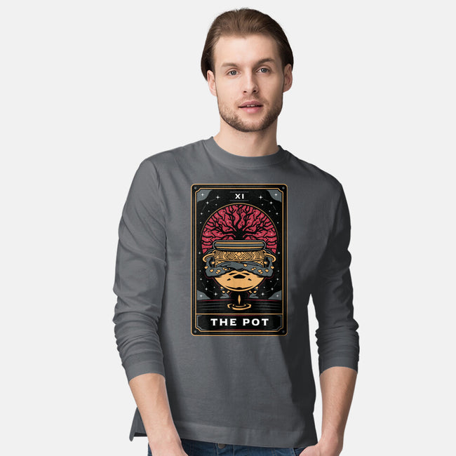 The Pot Tarot Card-Mens-Long Sleeved-Tee-Logozaste