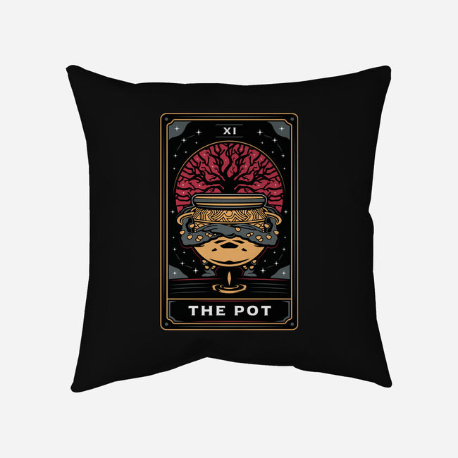 The Pot Tarot Card-None-Removable Cover-Throw Pillow-Logozaste